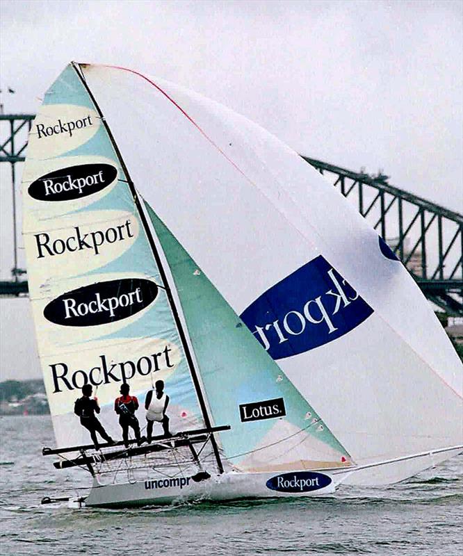 Rockport on the way to victory at the 1999 JJ Giltinan photo copyright 18ft Skiff Archive taken at Australian 18 Footers League and featuring the 18ft Skiff class