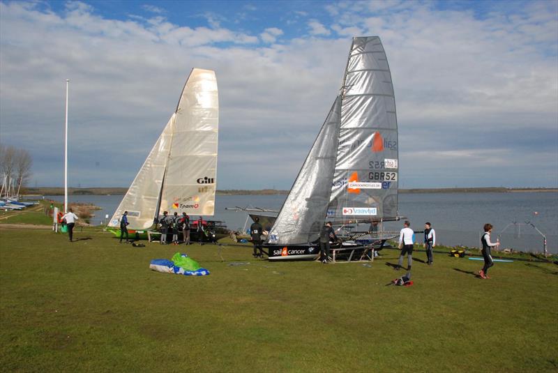 18ft Skiff class runs a 'Try an 18' day at Grafham photo copyright UK 18ft Skiff Association taken at Grafham Water Sailing Club and featuring the 18ft Skiff class