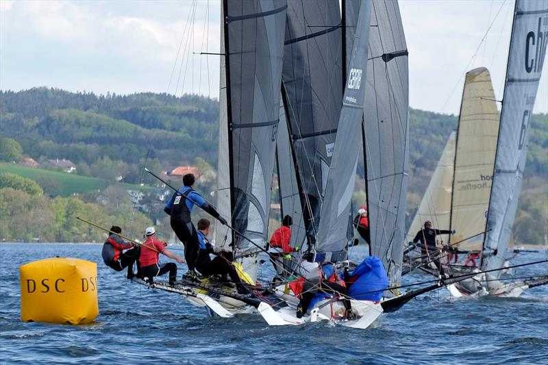 18ft Skiff Euro Grand Prix Circuit Round 1 photo copyright Frank Reger taken at  and featuring the 18ft Skiff class