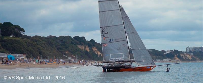 18ft Skiff Euro Grand Prix at Sandbanks day 1 photo copyright VR Sport Media taken at  and featuring the 18ft Skiff class