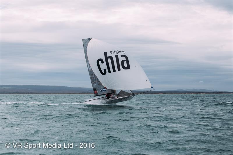 18ft Skiff Euro Grand Prix at Sandbanks day 3 photo copyright VR Sport Media taken at  and featuring the 18ft Skiff class