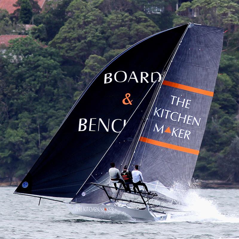 1996 JJ Giltinan champion Stephen Quigley will skipper The Kitchen Maker skiff in 2016-17 photo copyright Frank Quealey taken at Sydney Flying Squadron and featuring the 18ft Skiff class