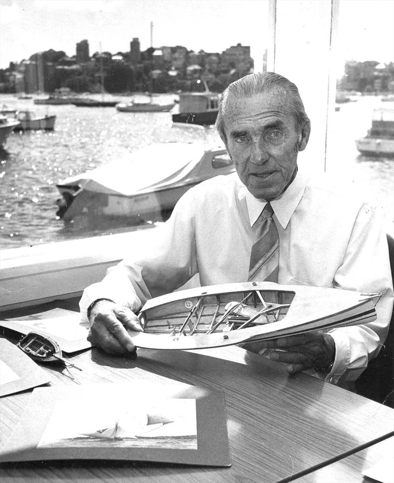 Alf Beashel in his office at the Australian 18 Footers League photo copyright Australian 18 Footers League taken at Australian 18 Footers League and featuring the 18ft Skiff class