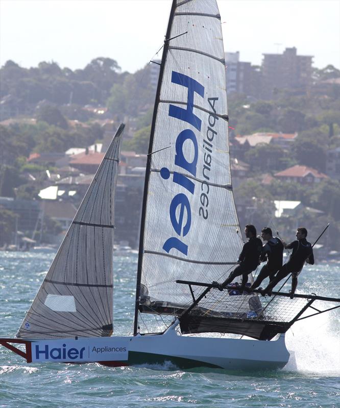 Haier Appliances was one of only two crews to complete the course earlier in the season photo copyright Frank Quealey taken at Australian 18 Footers League and featuring the 18ft Skiff class