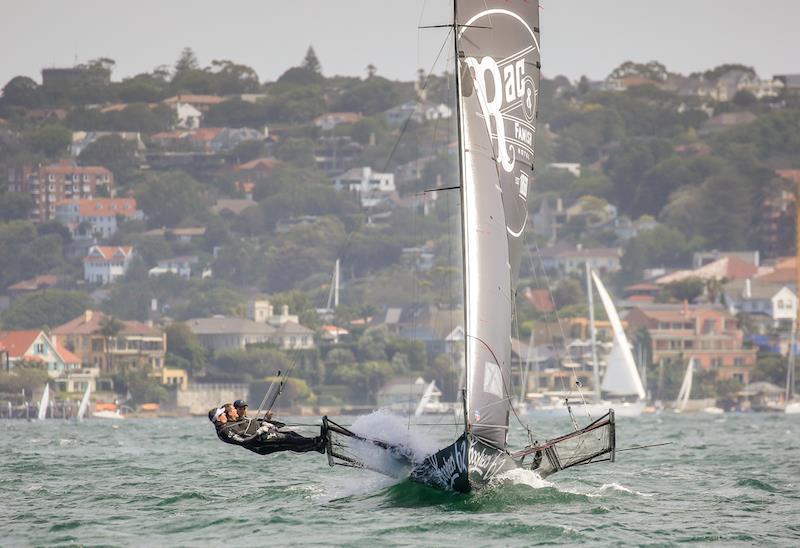 Coopers 62 Rag and Famish fought hard all day in the 18ft Skiffs: WC 'Trappy' Duncan Trophy photo copyright Michael Chittenden taken at Australian 18 Footers League and featuring the 18ft Skiff class