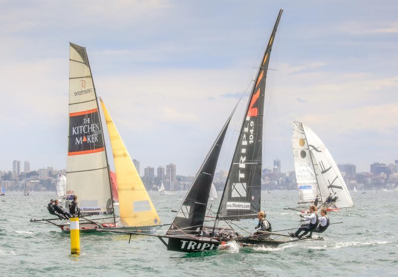 Race 5 of the 18ft Skiff Australian Championship photo copyright Michael Chittenden taken at Australian 18 Footers League and featuring the 18ft Skiff class