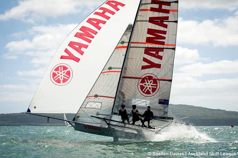 Yamaha wins the NZ 18ft Skiff Championship photo copyright Frank Quealey taken at Australian 18 Footers League and featuring the 18ft Skiff class