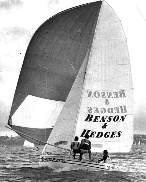 Benson and Hedges was a break through boat in 1977 photo copyright Archive taken at Australian 18 Footers League and featuring the 18ft Skiff class