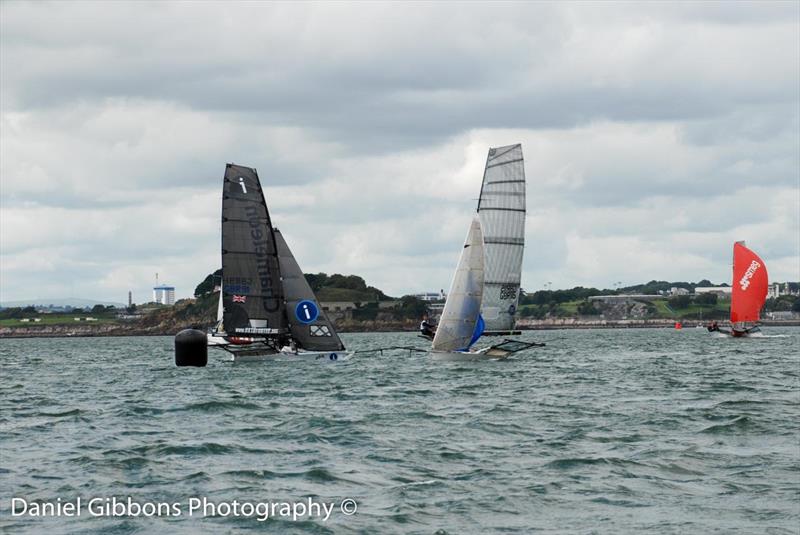 18ft Skiff UK Nationals at Plymouth day 2 photo copyright Daniel Gibbons taken at Mount Batten Centre for Watersports and featuring the 18ft Skiff class