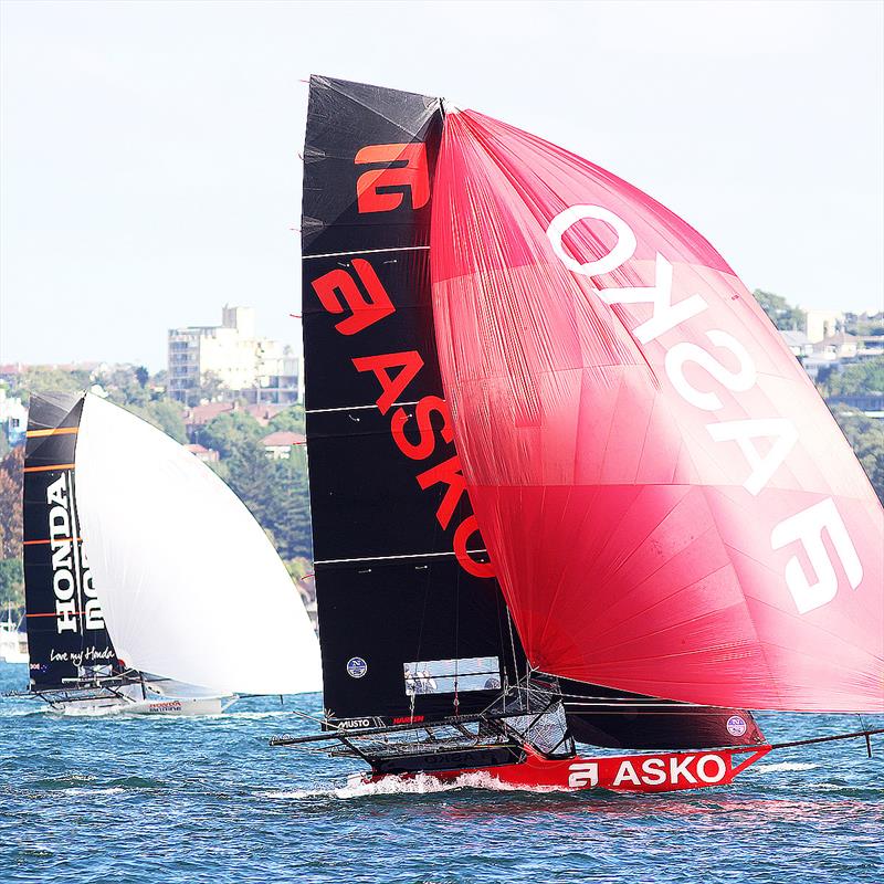 Asko Appliances sailed well without too much luck during 18ft Skiff JJ Giltinan Championship Race 5 photo copyright Frank Quealey taken at Australian 18 Footers League and featuring the 18ft Skiff class