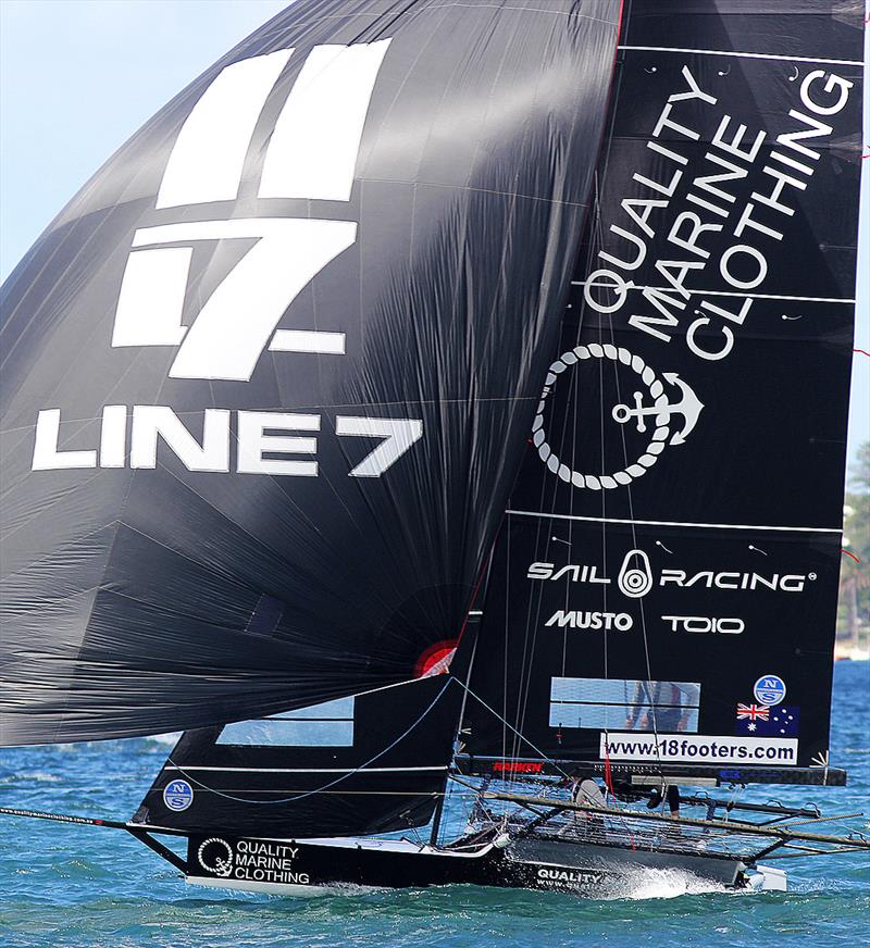 Quality Marine Clothing in the lead The  during 18ft Skiff JJ Giltinan Championship Race 4 - photo © Frank Quealey