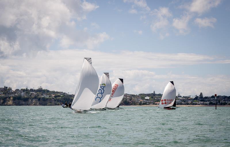 2017 Auckland Skiff Championships, December 2-3, 2017, Waitemata Harbour, Auckland photo copyright Josh McCormack / Auckland Skiff League taken at Royal Akarana Yacht Club and featuring the 18ft Skiff class