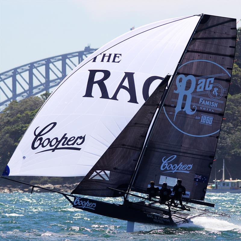Rag and Famish finishes 7th overall -  NSW Championship, January 21, 2018 photo copyright Frank Quealey taken at Australian 18 Footers League and featuring the 18ft Skiff class