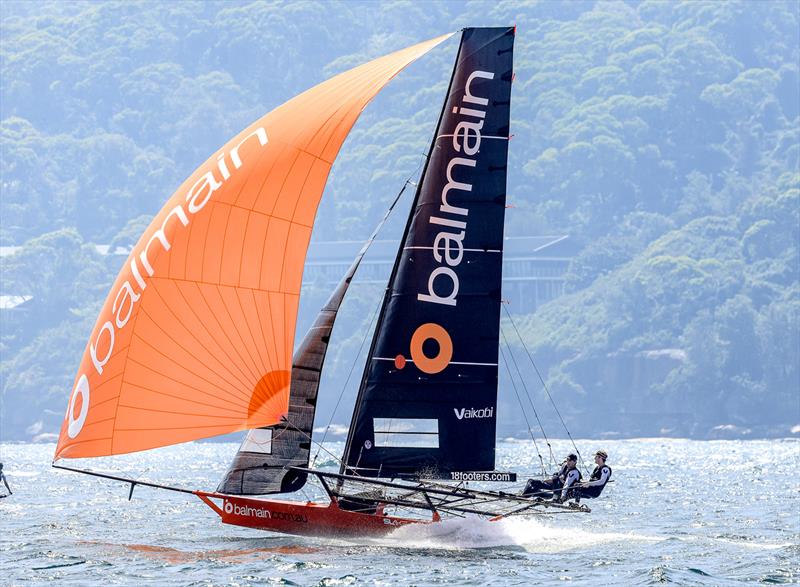 The Balmain team is in the top six on the points table - 18ft Skiff Australian Championship photo copyright SailMedia taken at Australian 18 Footers League and featuring the 18ft Skiff class