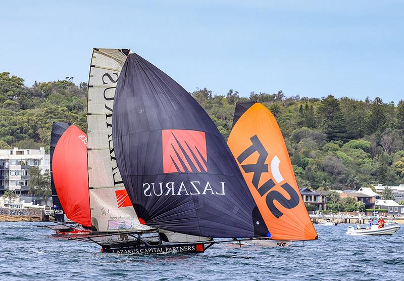 Light wind in the Australian Championship photo copyright SailMedia taken at Australian 18 Footers League and featuring the 18ft Skiff class