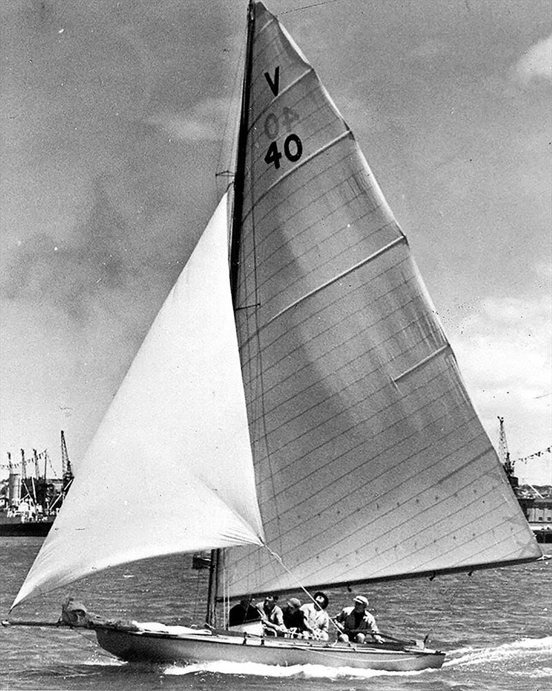 1950 World champion, Komutu photo copyright Archive taken at Australian 18 Footers League and featuring the 18ft Skiff class