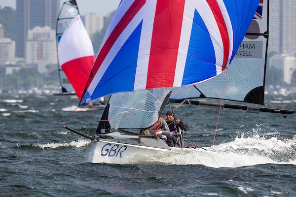 Rickham & Birrell on day 4 of the Rio 2016 Paralympic Sailing Competition photo copyright Richard Langdon / British Sailing Team taken at  and featuring the SKUD 18 class