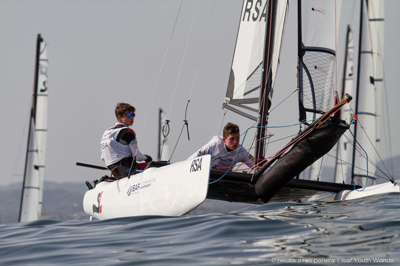 Day 3 of the ISAF Youth Sailing World Championship photo copyright Neuza Aires Pereira / ISAF taken at  and featuring the SL16 class
