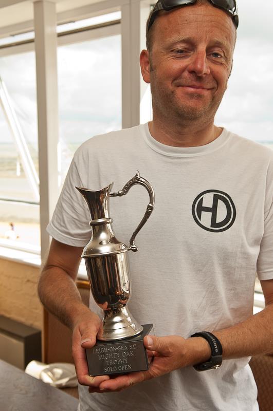 Steve Ede wins the Mighty Oak Solo Trophy at Leigh-on-Sea photo copyright Graeme Sweeney / www.marineimages.co.uk taken at Leigh-on-Sea Sailing Club and featuring the Solo class