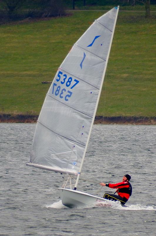 Charlie Cumbley during the Solo Spring Championship at Draycote photo copyright Will Loy taken at Draycote Water Sailing Club and featuring the Solo class