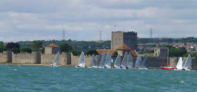Hyde Sails Solo open meeting at Portchester photo copyright Brian Beavis taken at Portchester Sailing Club and featuring the Solo class