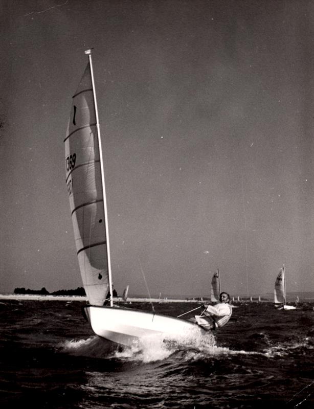 A Stone composite sailing out to Hayling Bay in 1971 photo copyright Solo Class Association taken at  and featuring the Solo class