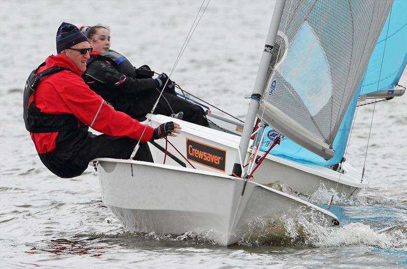 Tony Sampson on Week 8 of the Tipsy Icicle Series at Leigh & Lowton photo copyright Paul Hargreaves taken at Leigh & Lowton Sailing Club and featuring the Solo class