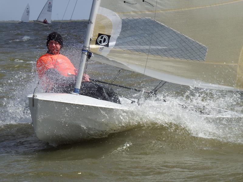 Andy Davis on day 2 of the Solo Nation's Cup at Medemblik photo copyright Will Loy taken at Regatta Center Medemblik and featuring the Solo class