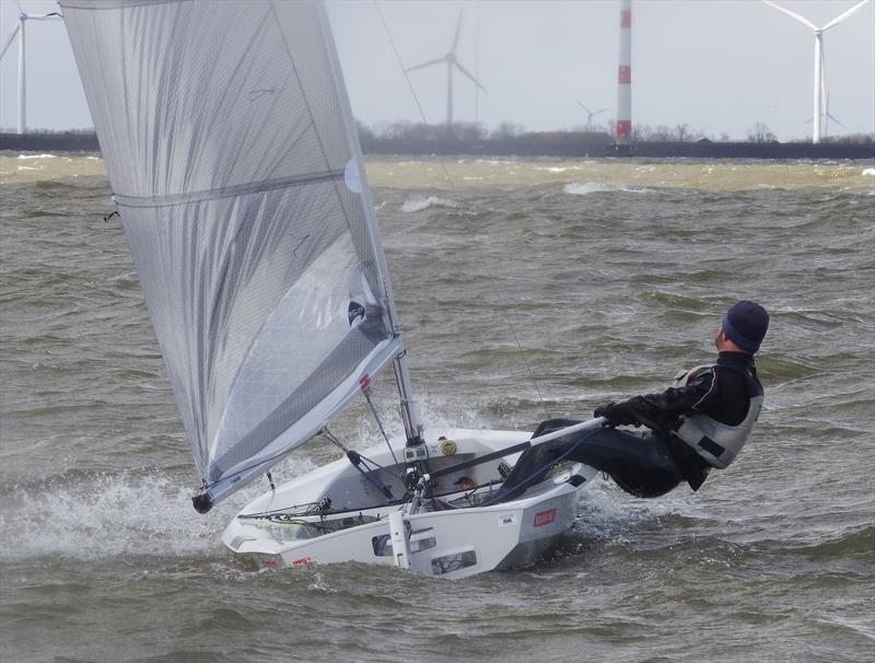 Mike Sims during the Solo Nation's Cup at Medemblik photo copyright Will Loy taken at Regatta Center Medemblik and featuring the Solo class
