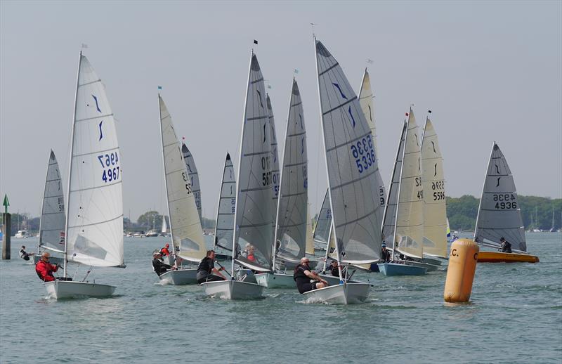 Solos at Chichester photo copyright Mark Green taken at Chichester Yacht Club and featuring the Solo class