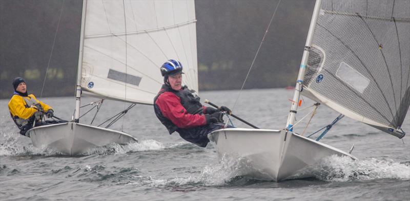 Brian Fisher, the oldest competitor in the County Cooler at Notts County photo copyright David Eberlin taken at Notts County Sailing Club and featuring the Solo class