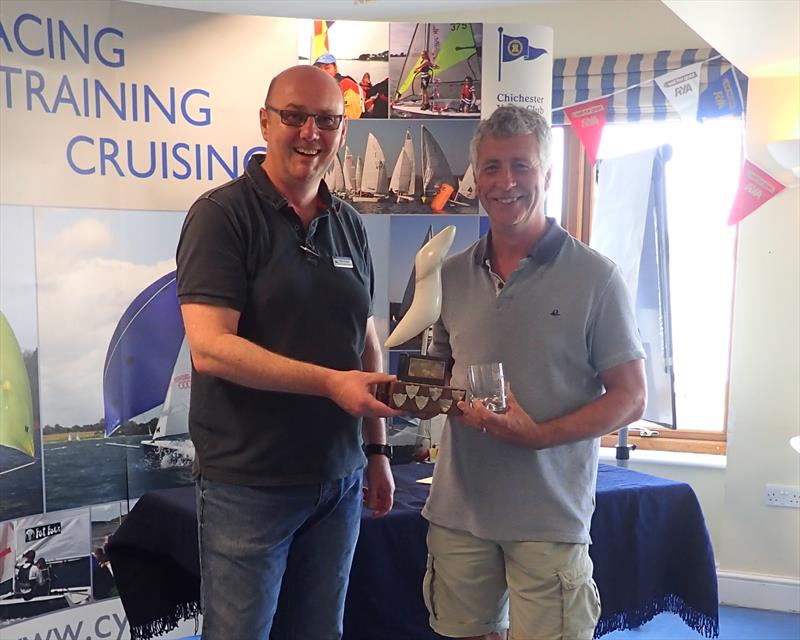 Fraser Hayden wins the Chichester Solo Open photo copyright Meryl Deane taken at Chichester Yacht Club and featuring the Solo class