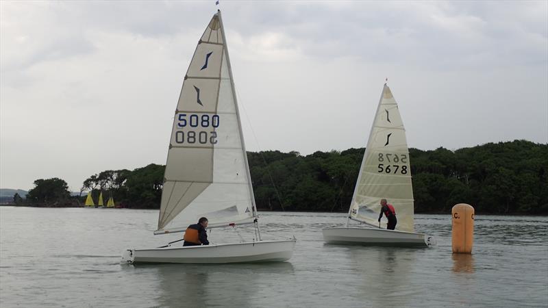 Winner 5080 chases eventual 3rd place 5678 at the Chichester Solo Open photo copyright Meryl Deane taken at Chichester Yacht Club and featuring the Solo class