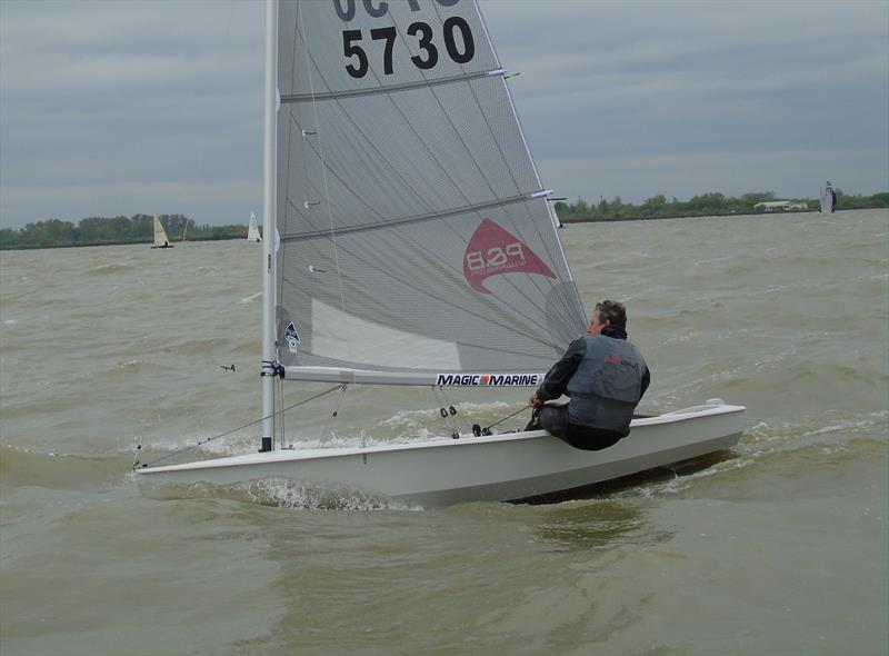 Vince Horey driving through the Medemblik chop photo copyright Will Loy taken at Royal Yacht Club Hollandia and featuring the Solo class