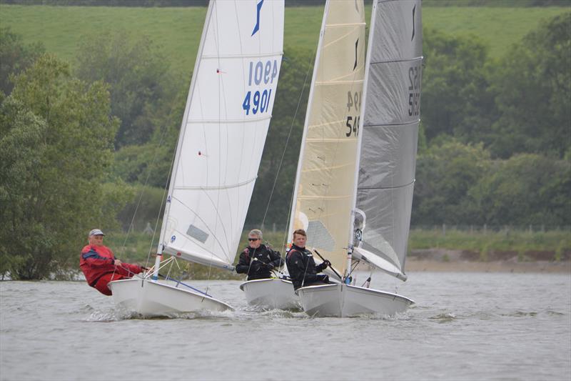 The three top Solos at the Sutton Bingham Solo Western Series event photo copyright Saffron Gallagher taken at Sutton Bingham Sailing Club and featuring the Solo class