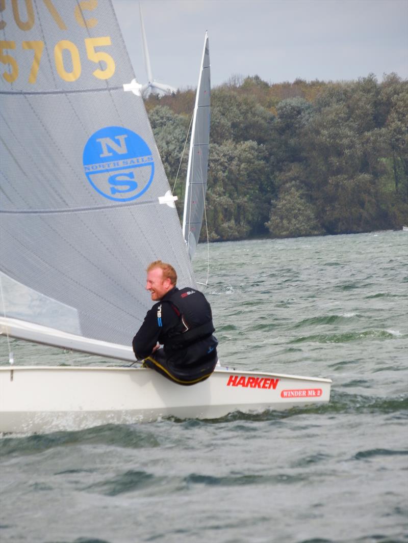 Event and Super Series Winner Charlie Cumbley during the Solo End of Season Championship at Grafham photo copyright Will Loy taken at Grafham Water Sailing Club and featuring the Solo class