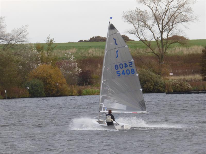 Solo class winner Tony King during the Streaker & Solo open at Yeadon photo copyright Clare Mortimer taken at Yeadon Sailing Club and featuring the Solo class