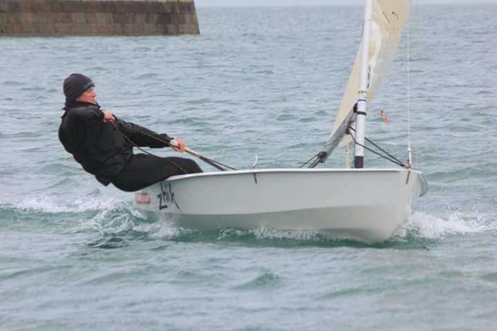Shane McCarthy, Solo, Slow PY Fleet Series 1 Winner in the 47th Dun Laoghaire MYC Frostbite Series photo copyright Bob Hobby taken at Dun Laoghaire Motor Yacht Club and featuring the Solo class