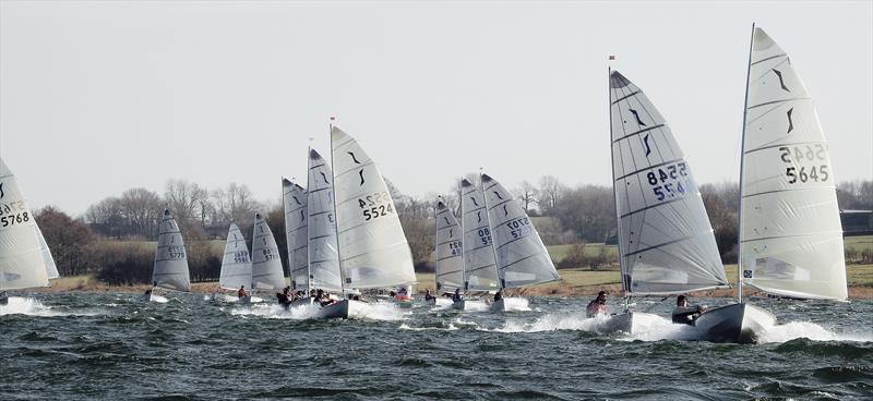Great racing for the 57 competitors in the 2018 Noble Marine Solo Winter Championship photo copyright Will Loy taken at Northampton Sailing Club and featuring the Solo class