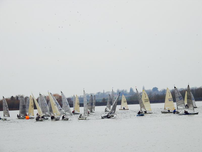 54 entries, big fleet racing in the Solo Spring Championship photo copyright Will Loy taken at Draycote Water Sailing Club and featuring the Solo class