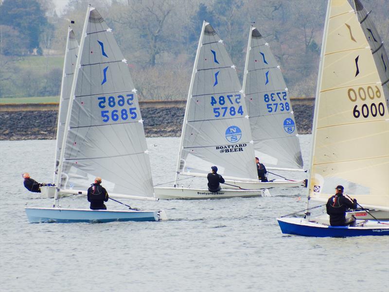 Close racing at Draycote Water in the Solo Spring Championship photo copyright Will Loy taken at Draycote Water Sailing Club and featuring the Solo class