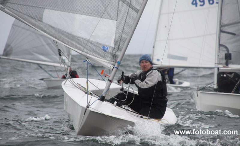 Scottish Solos at Prestwick photo copyright Alan Henderson / www.fotoboat.com taken at Prestwick Sailing Club and featuring the Solo class