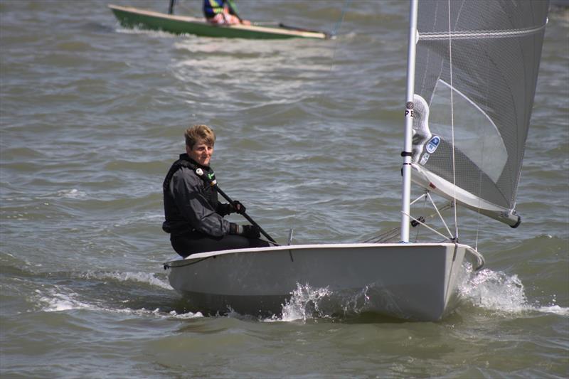 Vanda Jowlett during the Civil Service Dinghy Championships photo copyright Iain Mackay taken at Netley Cliff Sailing Club and featuring the Solo class