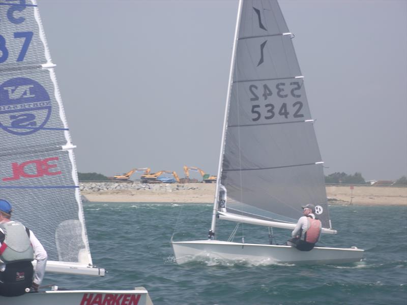 Day 1 of the Solo National Championships at Hayling photo copyright Will Loy taken at Hayling Island Sailing Club and featuring the Solo class