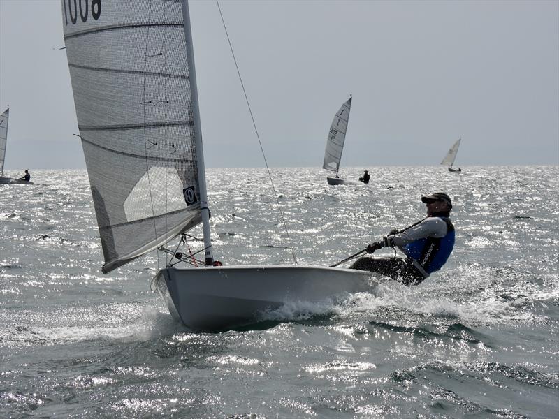 Steve Cockerill on day 4 of the Solo Nationals at Abersoch photo copyright Will Loy taken at South Caernarvonshire Yacht Club and featuring the Solo class