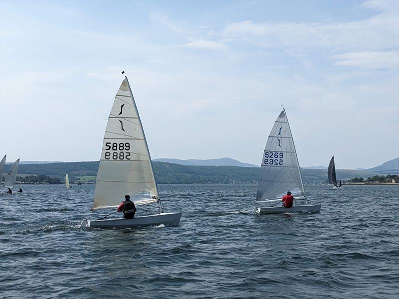 HD Sails Scottish Solo Travellers at Helensburgh photo copyright Roddy Mackenzie taken at Helensburgh Sailing Club and featuring the Solo class