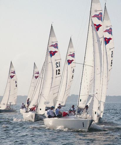 The New York Yacht Club's fleet of Sonars will be used for the preliminary rounds of the U.S. Qualifying Series for the New York Yacht Club Invitational Cup presented by Rolex. The Silver Fleet finals will also be sailed in the Sonars photo copyright NYYC taken at  and featuring the Sonar class