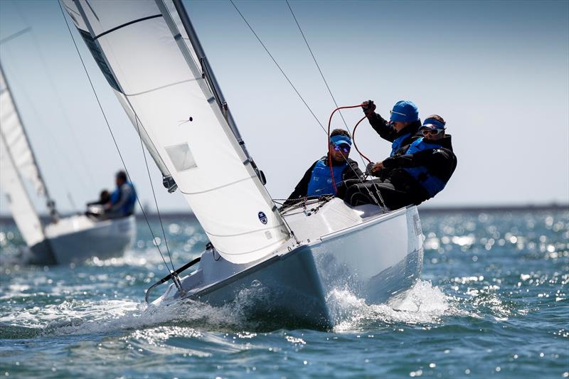 John Robertson, Hannah Stodel & Stephen Thomas set for the IFDS Disabled Worlds photo copyright Paul Wyeth / RYA taken at  and featuring the Sonar class