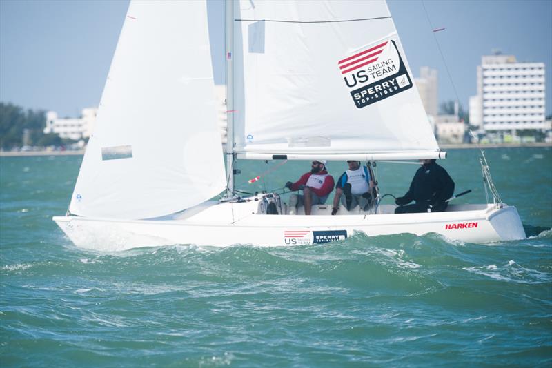 Rick Doerr, Brad Kendell and Hugh Freund at ISAF Sailing World Cup Miami - photo © Jen Edney / US Sailing Team Sperry