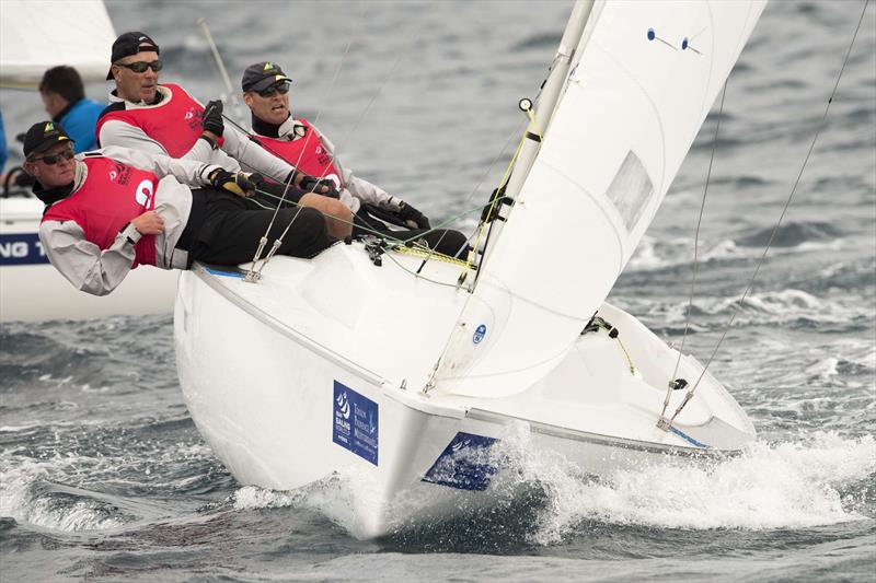 The Australian Sonar team at ISAF Sailing World Cup Hyères - photo © Franck Socha / FFVoile